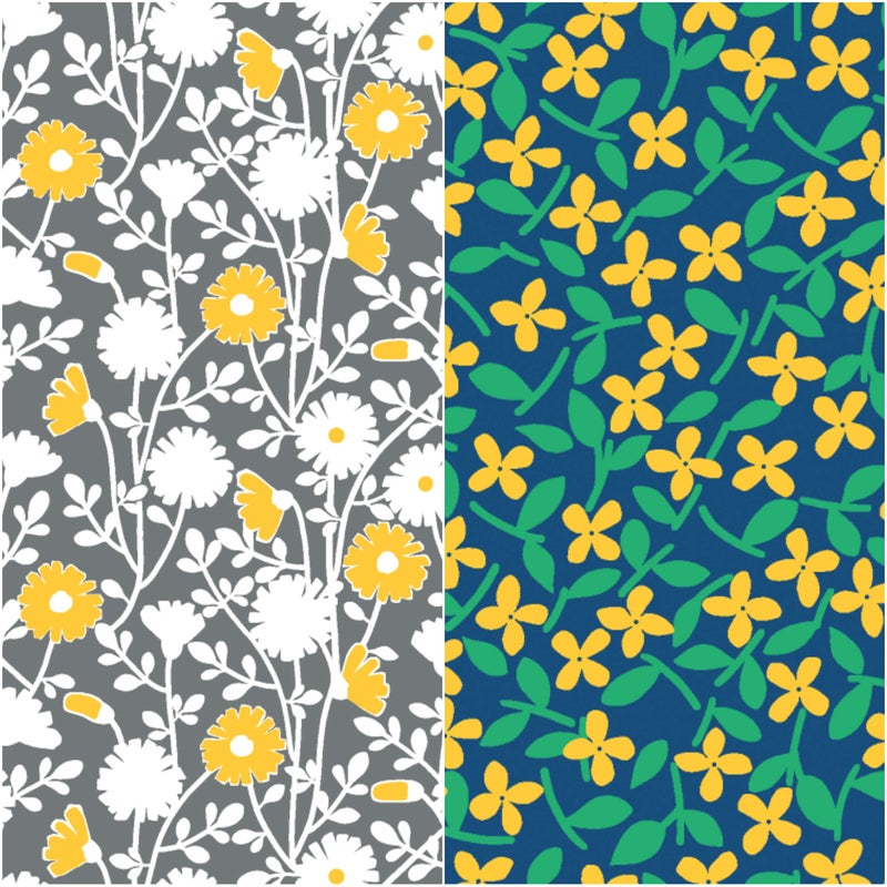COTTONVILL 20COUNT Cotton Print Quilting Fabric (Quarter 6pcs, Flower Festival) - Image 3